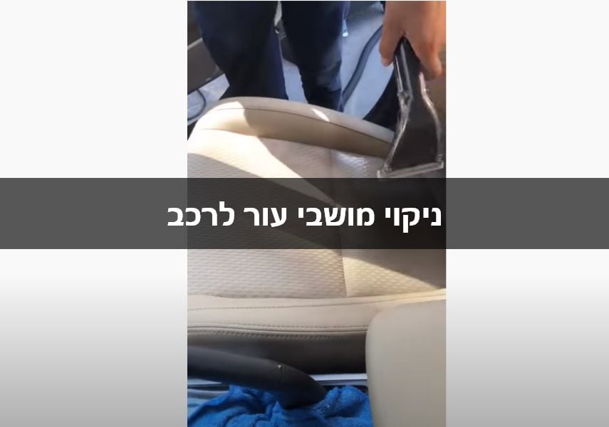 פרופסור לניקיון ניקוי מושבי עור לרכב
